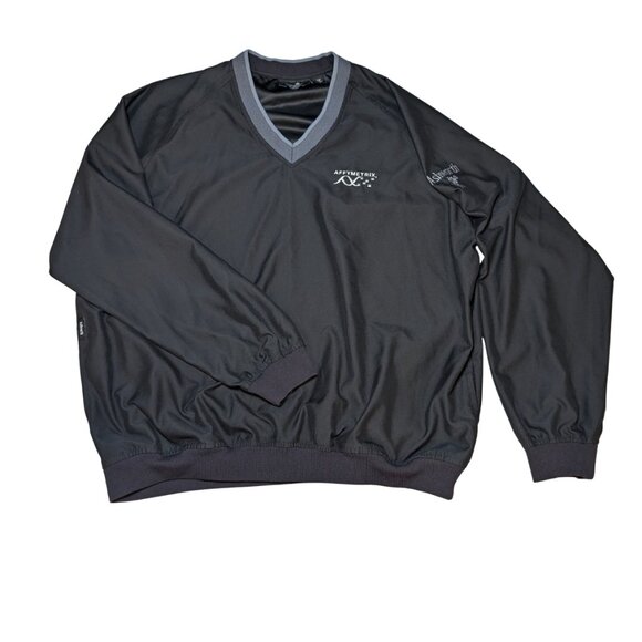 Ashworth Mens Medium Golf Windbreaker V Neck Pullover Lightweight Jacket - Picture 3 of 7